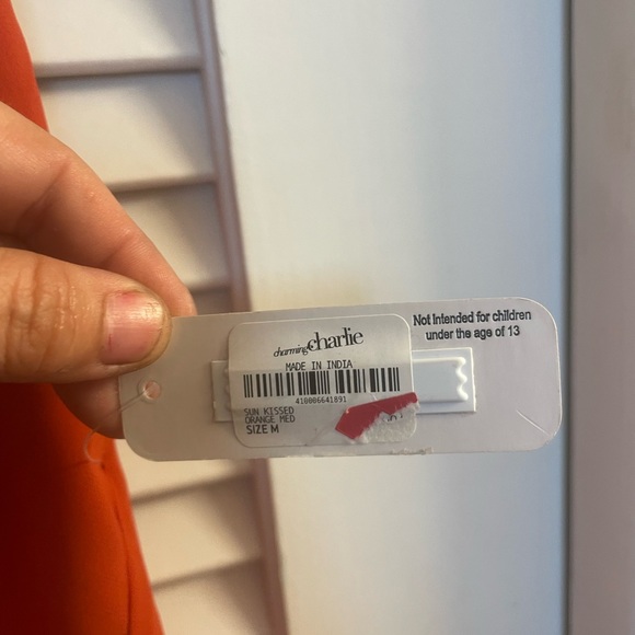 Charming Charlie NWT Flirty Ruffle Racer Back Smocked Tiered Tunic Size Med. - Picture 7 of 8